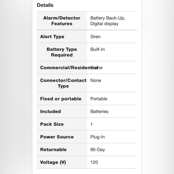 USI 2-In-1 Carbon Monoxide and Natural Gas Detector - Picture 3 of 3